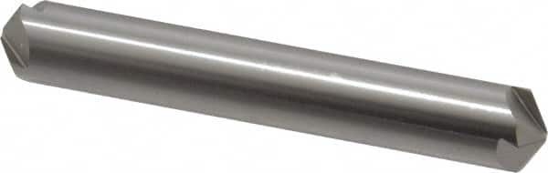 Hertel - 3/8" Head Diam, 3/8" Shank Diam, 4 Flute 120° High Speed Steel Countersink - 2-1/2" OAL, Straight Shank - Exact Tooling