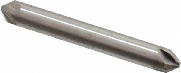 Hertel - 1/4" Head Diam, 1/4" Shank Diam, 4 Flute 82° High Speed Steel Countersink - Exact Tooling