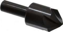 Hertel - 1" Head Diam, 1/2" Shank Diam, 4 Flute 90° High Speed Steel Countersink - Exact Tooling
