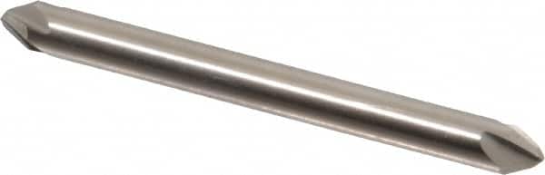 Hertel - 3/16" Head Diam, 3/16" Shank Diam, 4 Flute 60° High Speed Steel Countersink - Exact Tooling