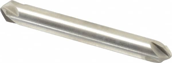 Hertel - 1/4" Head Diam, 1/4" Shank Diam, 4 Flute 90° High Speed Steel Countersink - Exact Tooling