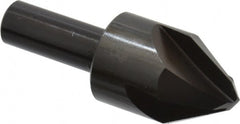 Hertel - 1" Head Diam, 1/2" Shank Diam, 4 Flute 60° High Speed Steel Countersink - Exact Tooling