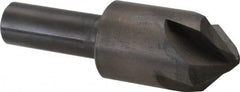 Hertel - 7/8" Head Diam, 1/2" Shank Diam, 4 Flute 90° High Speed Steel Countersink - Exact Tooling