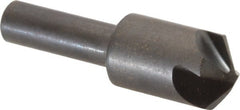 Hertel - 5/8" Head Diam, 3/8" Shank Diam, 4 Flute 110° High Speed Steel Countersink - Exact Tooling