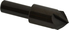 Hertel - 3/4" Head Diam, 1/2" Shank Diam, 4 Flute 90° High Speed Steel Countersink - Exact Tooling