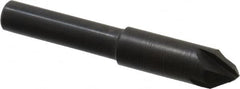 Hertel - 5/16" Head Diam, 1/4" Shank Diam, 4 Flute 60° High Speed Steel Countersink - Exact Tooling