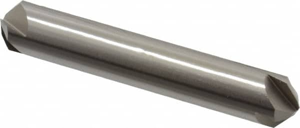 Hertel - 1/2" Head Diam, 1/2" Shank Diam, 4 Flute 100° High Speed Steel Countersink - Exact Tooling