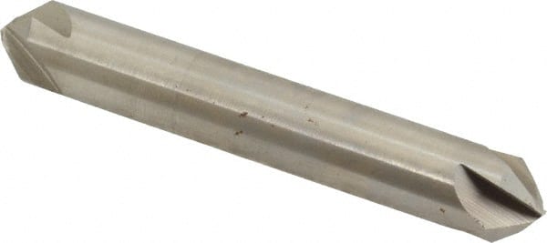 Hertel - 3/8" Head Diam, 3/8" Shank Diam, 4 Flute 82° High Speed Steel Countersink - 2-1/2" OAL, Straight Shank - Exact Tooling
