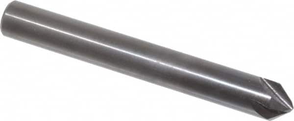 Hertel - 1/4" Head Diam, 1/4" Shank Diam, 4 Flute 82° High Speed Steel Countersink - Exact Tooling
