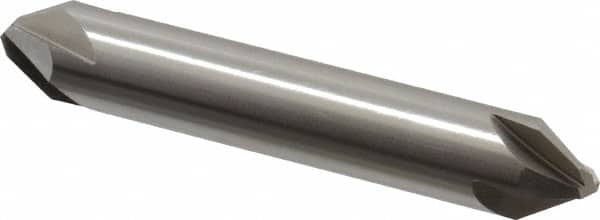 Hertel - 1/2" Head Diam, 1/2" Shank Diam, 4 Flute 60° High Speed Steel Countersink - Exact Tooling