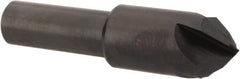 Hertel - 1/2" Head Diam, 3/8" Shank Diam, 4 Flute 82° High Speed Steel Countersink - Exact Tooling