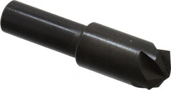 Hertel - 1/2" Head Diam, 3/8" Shank Diam, 4 Flute 120° High Speed Steel Countersink - Exact Tooling
