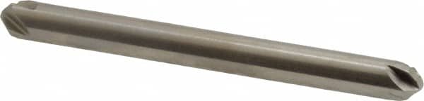 Hertel - 3/16" Head Diam, 3/16" Shank Diam, 4 Flute 100° High Speed Steel Countersink - Exact Tooling
