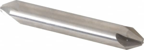 Hertel - 3/8" Head Diam, 3/8" Shank Diam, 4 Flute 60° High Speed Steel Countersink - Exact Tooling