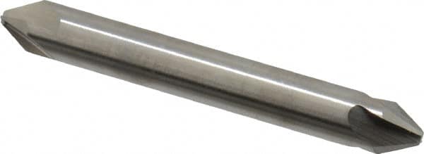 Hertel - 1/4" Head Diam, 5/16" Shank Diam, 4 Flute 60° High Speed Steel Countersink - Exact Tooling