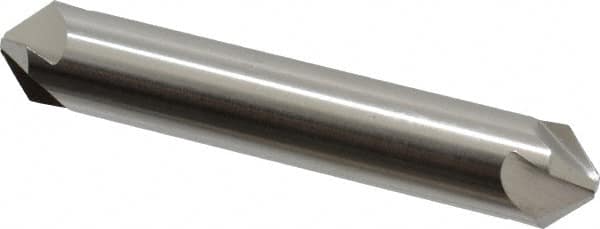 Hertel - 1/2" Head Diam, 1/2" Shank Diam, 4 Flute 90° High Speed Steel Countersink - Exact Tooling