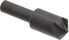 Hertel - 5/8" Head Diam, 3/8" Shank Diam, 4 Flute 120° High Speed Steel Countersink - Exact Tooling