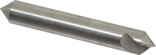 Hertel - 3/8" Head Diam, 3/8" Shank Diam, 1 Flute 82° High Speed Steel Countersink - Exact Tooling