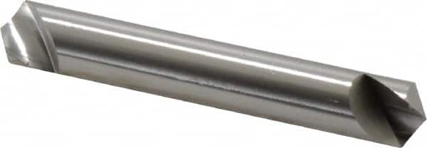 Hertel - 3/8" Head Diam, 3/8" Shank Diam, 1 Flute 120° High Speed Steel Countersink - Exact Tooling