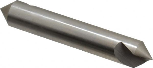 Hertel - 1/2" Head Diam, 1/2" Shank Diam, 1 Flute 82° High Speed Steel Countersink - Exact Tooling