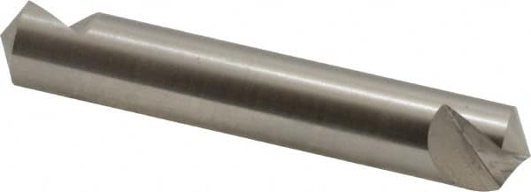 Hertel - 1/2" Head Diam, 1/2" Shank Diam, 1 Flute 120° High Speed Steel Countersink - Exact Tooling