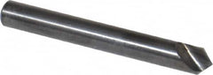 Hertel - 1/4" Head Diam, 1/4" Shank Diam, 1 Flute 90° High Speed Steel Countersink - Exact Tooling