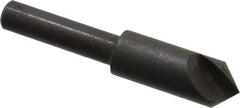 Hertel - 3/8" Head Diam, 1/4" Shank Diam, 1 Flute 90° High Speed Steel Countersink - Exact Tooling