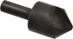 Hertel - 1-1/4" Head Diam, 1/2" Shank Diam, 1 Flute 90° High Speed Steel Countersink - Exact Tooling