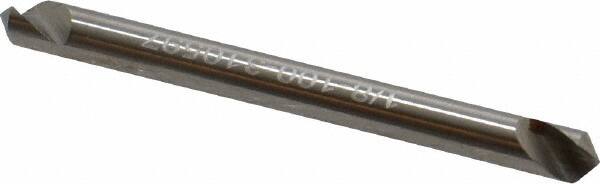 Hertel - 1/8" Head Diam, 1/8" Shank Diam, 1 Flute 100° High Speed Steel Countersink - 1-1/2" OAL, Straight Shank - Exact Tooling