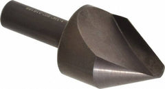 Hertel - 1-1/4" Head Diam, 1/2" Shank Diam, 1 Flute 60° High Speed Steel Countersink - Exact Tooling