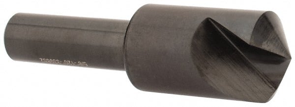 Hertel - 5/8" Head Diam, 3/8" Shank Diam, 1 Flute 120° High Speed Steel Countersink - Exact Tooling