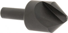 Hertel - 1-1/4" Head Diam, 1/2" Shank Diam, 1 Flute 82° High Speed Steel Countersink - Exact Tooling