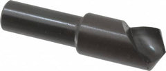 Hertel - 1/2" Head Diam, 3/8" Shank Diam, 1 Flute 120° High Speed Steel Countersink - Exact Tooling