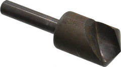 Hertel - 5/8" Head Diam, 1/4" Shank Diam, 1 Flute 82° High Speed Steel Countersink - Exact Tooling