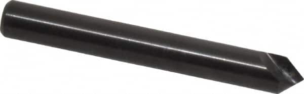 Hertel - 1/4" Head Diam, 1/4" Shank Diam, 1 Flute 82° High Speed Steel Countersink - Exact Tooling