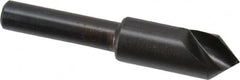 Hertel - 3/8" Head Diam, 1/4" Shank Diam, 1 Flute 82° High Speed Steel Countersink - Exact Tooling