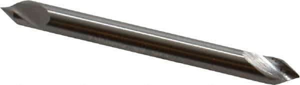 Hertel - 1/8" Head Diam, 1/8" Shank Diam, 1 Flute 60° High Speed Steel Countersink - Exact Tooling