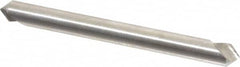Hertel - 3/16" Head Diam, 3/16" Shank Diam, 1 Flute 90° High Speed Steel Countersink - 1-7/8" OAL, Straight Shank - Exact Tooling