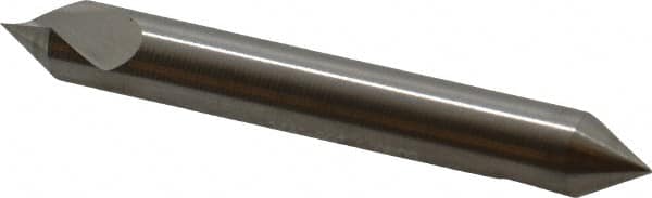 Hertel - 1/4" Head Diam, 1/4" Shank Diam, 1 Flute 60° High Speed Steel Countersink - Exact Tooling