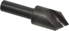 Hertel - 5/8" Head Diam, 3/8" Shank Diam, 1 Flute 82° High Speed Steel Countersink - Exact Tooling