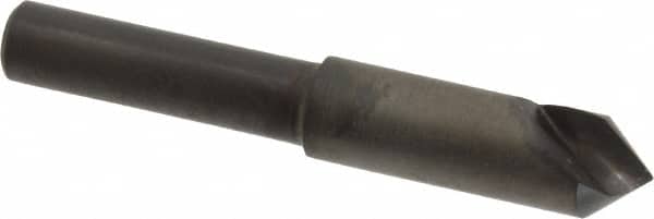 Hertel - 5/16" Head Diam, 1/4" Shank Diam, 1 Flute 82° High Speed Steel Countersink - Exact Tooling