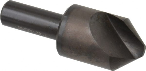 Hertel - 1" Head Diam, 1/2" Shank Diam, 1 Flute 82° High Speed Steel Countersink - Exact Tooling