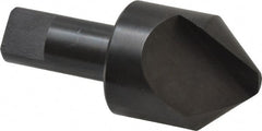 Hertel - 1-1/2" Head Diam, 3/4" Shank Diam, 1 Flute 82° High Speed Steel Countersink - Exact Tooling
