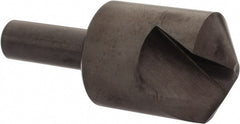 Hertel - 1-1/4" Head Diam, 1/2" Shank Diam, 1 Flute 120° High Speed Steel Countersink - Exact Tooling
