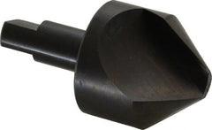 Hertel - 2" Head Diam, 3/4" Shank Diam, 1 Flute 82° High Speed Steel Countersink - Exact Tooling