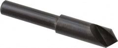 Hertel - 5/16" Head Diam, 1/4" Shank Diam, 1 Flute 90° High Speed Steel Countersink - 2" OAL, Straight Shank - Exact Tooling