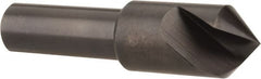 Hertel - 1/2" Head Diam, 3/8" Shank Diam, 1 Flute 90° High Speed Steel Countersink - Exact Tooling