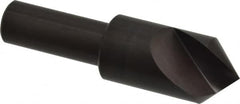 Hertel - 3/4" Head Diam, 1/2" Shank Diam, 1 Flute 90° High Speed Steel Countersink - Exact Tooling