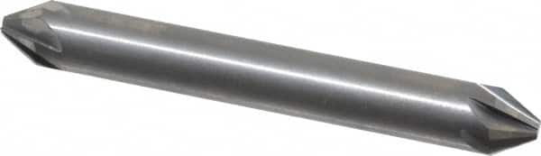 Hertel - 1/4" Head Diam, 1/4" Shank Diam, 6 Flute 60° Solid Carbide Countersink - Exact Tooling