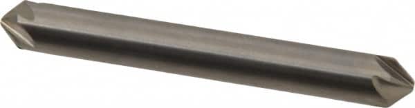 Hertel - 1/4" Head Diam, 1/4" Shank Diam, 6 Flute 90° Solid Carbide Countersink - Exact Tooling
